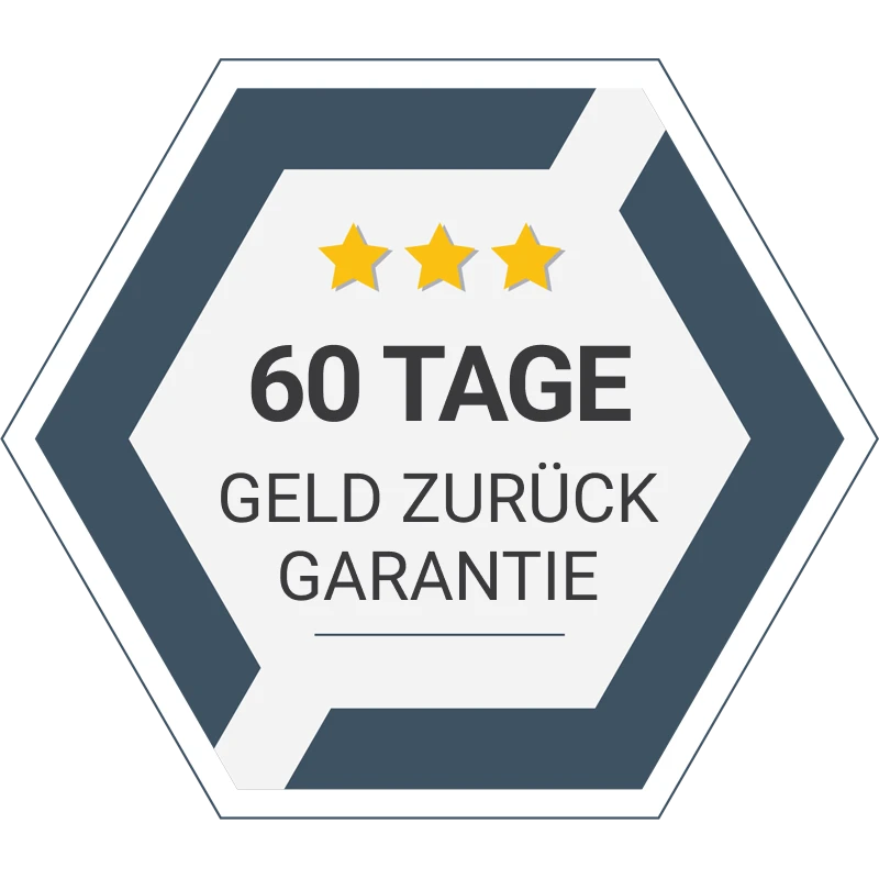 60 Tage Geld-zurück-Garantie