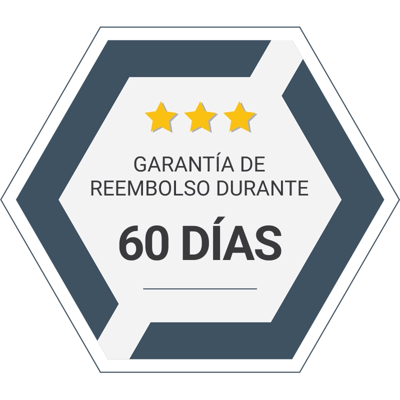 Garantía de devolución de dinero de 60 días
