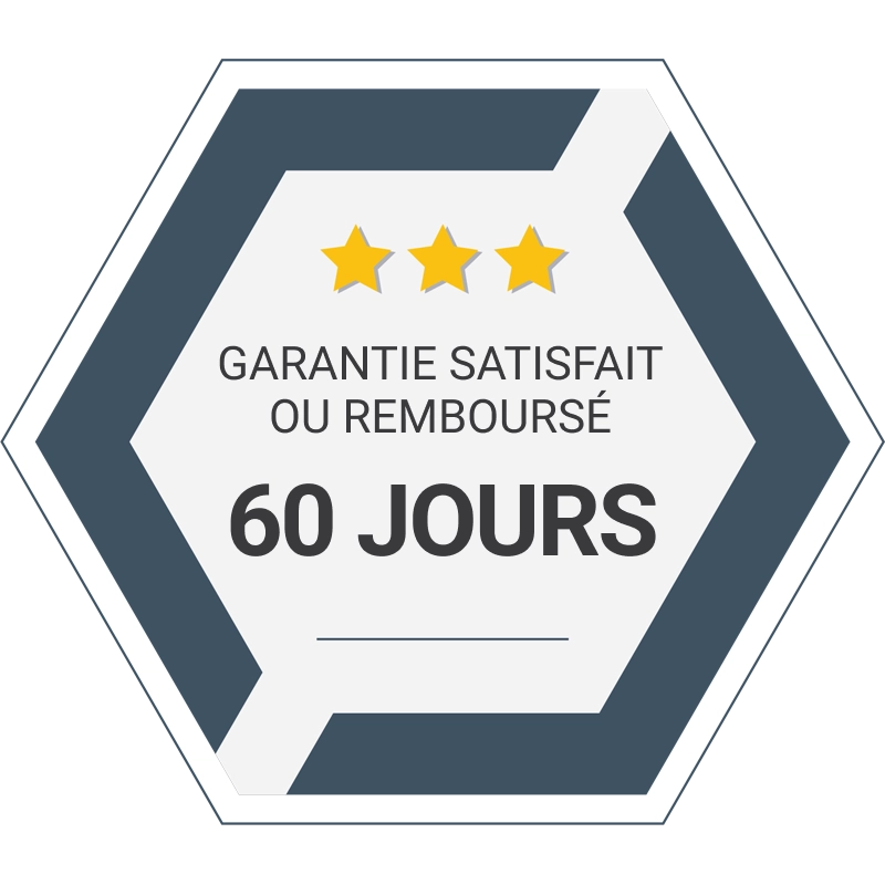 Garantie de remboursement de 60 jours